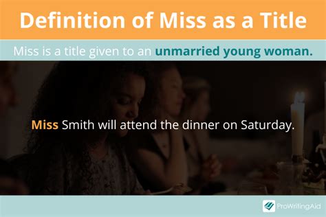 miss definition for women.